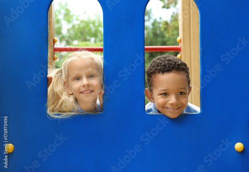 Cute children on playground