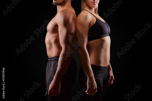 Fitness Training Workout Muskeln Mann Frau