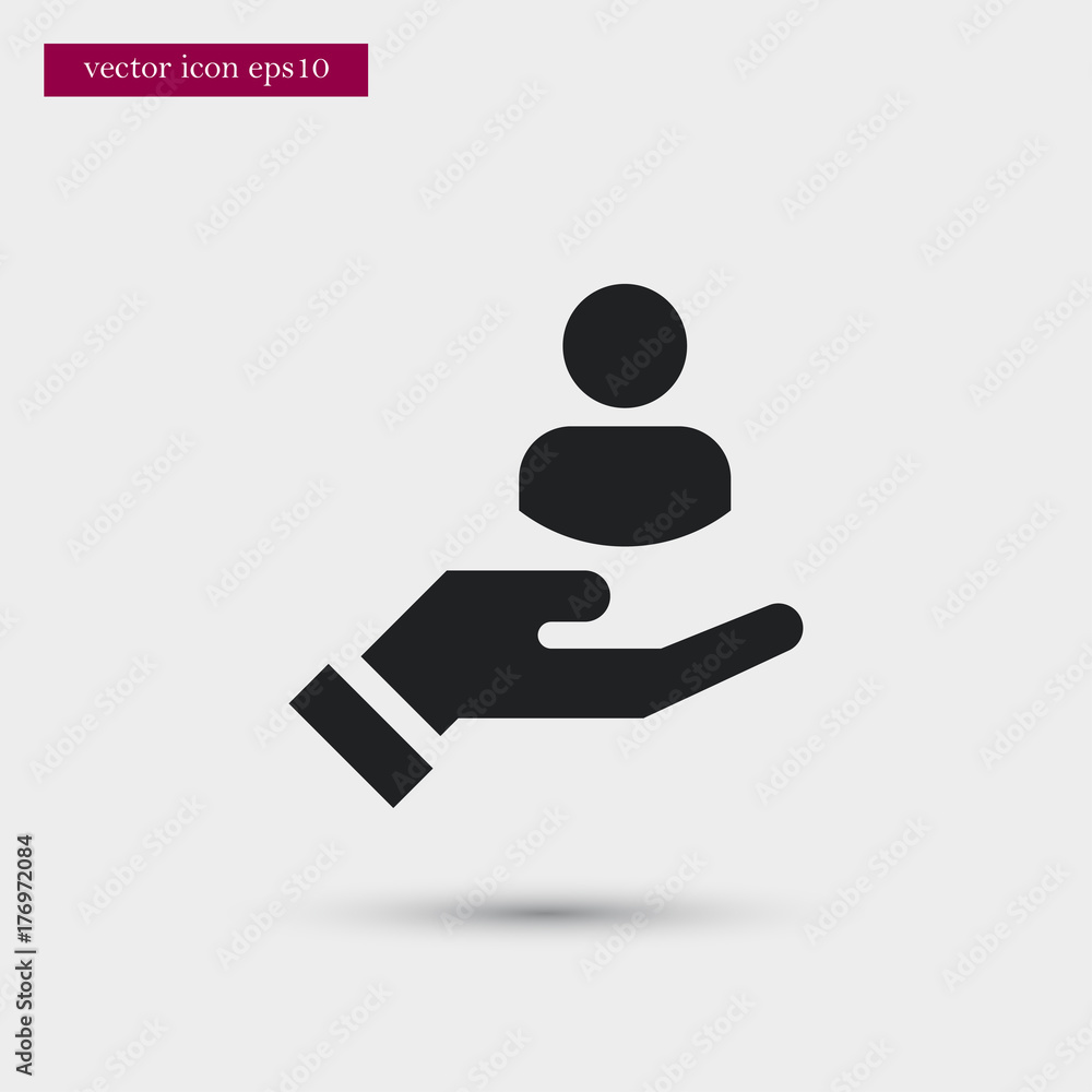 User icon simple vector sign User icon simple vector sign