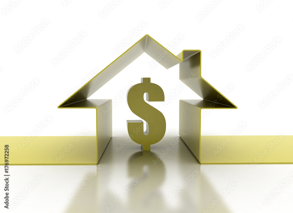 House and dollar sign symbol House and dollar sign symbol