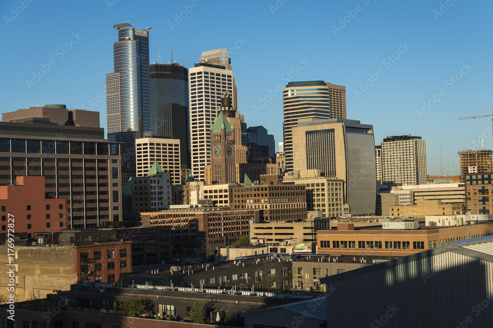 Minneapolis downtown skyline, Minnesota, USA