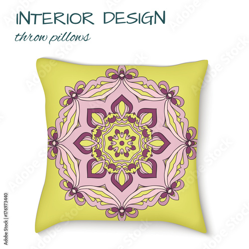 design cushions home interior, seamless vector abstract pattern