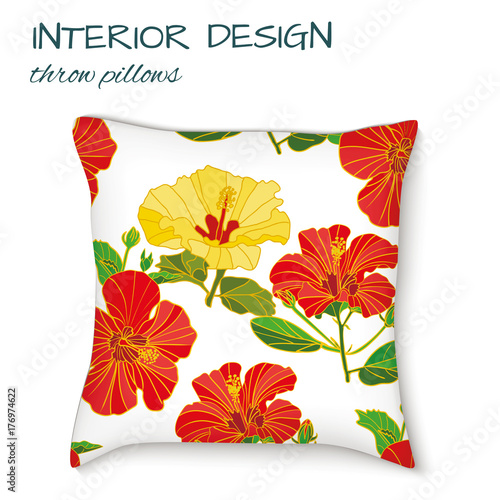 design cushions home interior, seamless vector abstract pattern