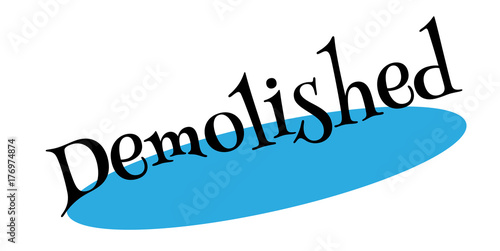 Demolished rubber stamp. Grunge design with dust scratches. Effects can be easily removed for a clean, crisp look. Color is easily changed.