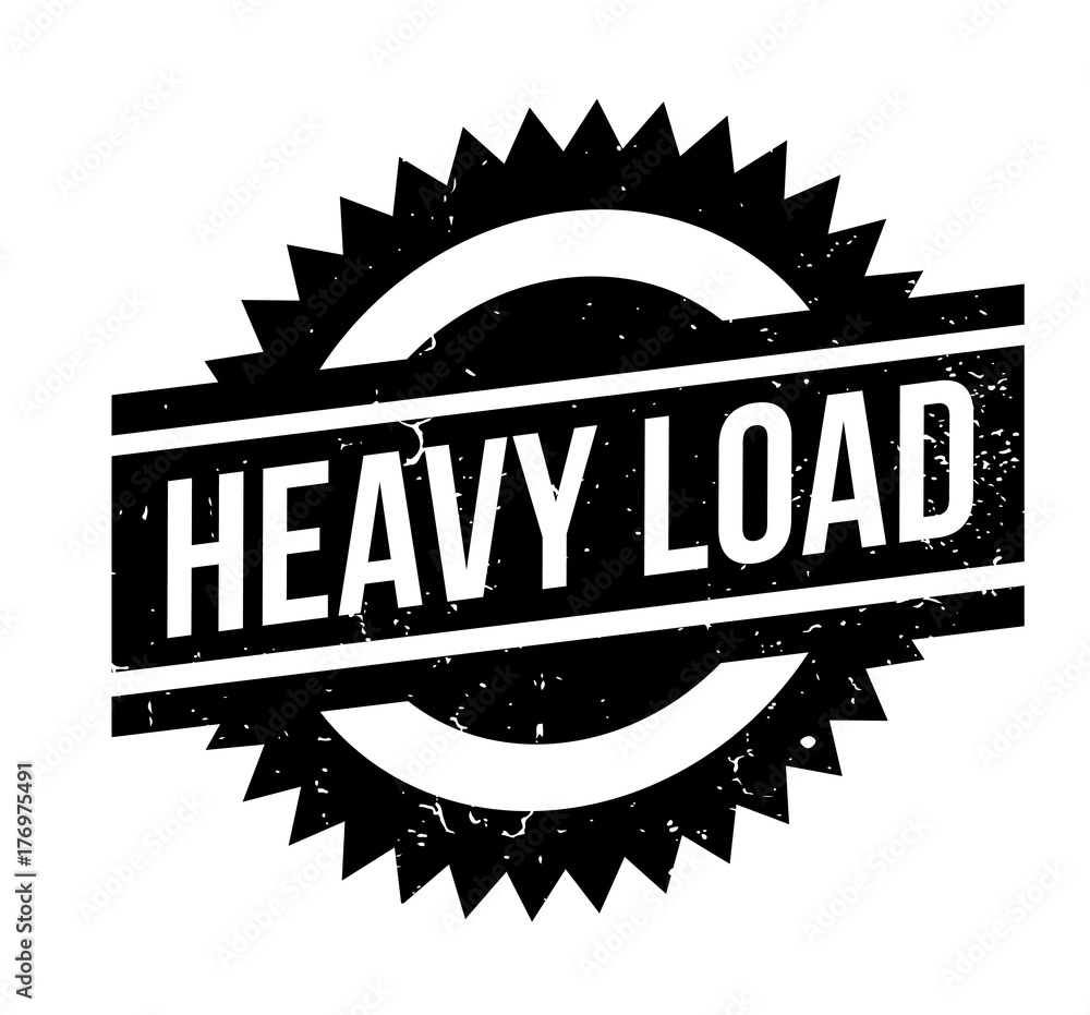 Heavy Load rubber stamp. Grunge design with dust scratches. Effects can be easily removed for a clean, crisp look. Color is easily changed. Heavy Load rubber stamp. Grunge design with dust scratches. Effects can be easily removed for a clean, crisp look. Color is easily changed.