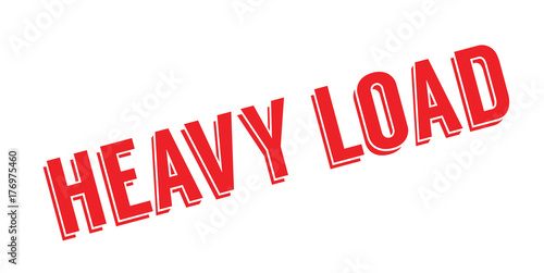 Heavy Load rubber stamp. Grunge design with dust scratches. Effects can be easily removed for a clean, crisp look. Color is easily changed.