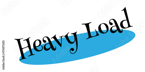 Heavy Load rubber stamp. Grunge design with dust scratches. Effects can be easily removed for a clean, crisp look. Color is easily changed.