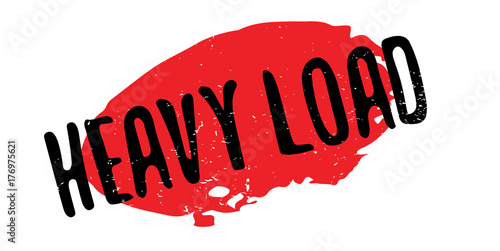 Heavy Load rubber stamp. Grunge design with dust scratches. Effects can be easily removed for a clean, crisp look. Color is easily changed.