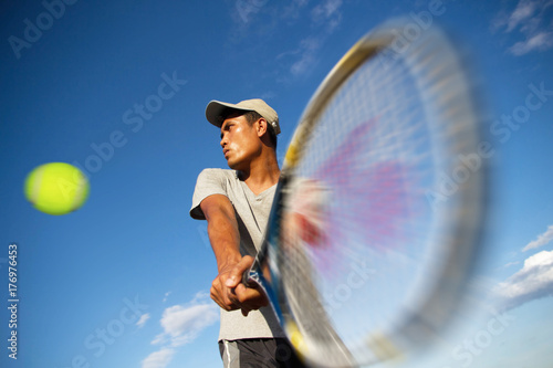Asian man player tennis  © i am way