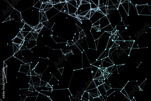 Abstract network data connection technology. Digital background