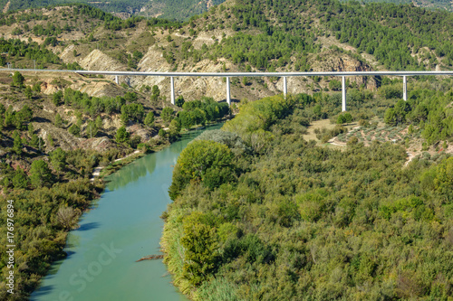 Cabriel river and bridge