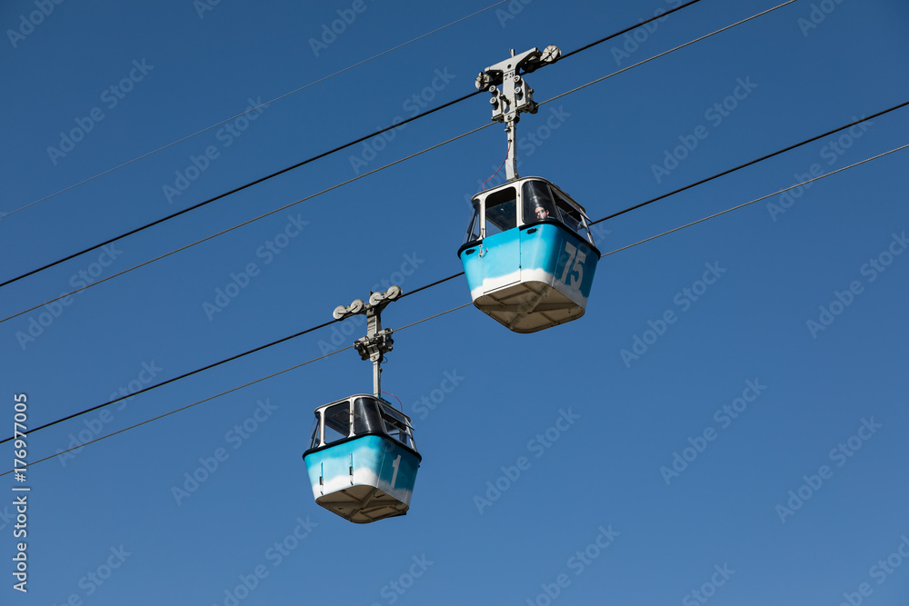 cabins of the Madrid cable car