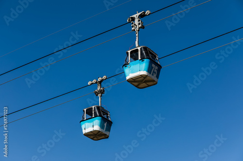 cabins of the Madrid cable car