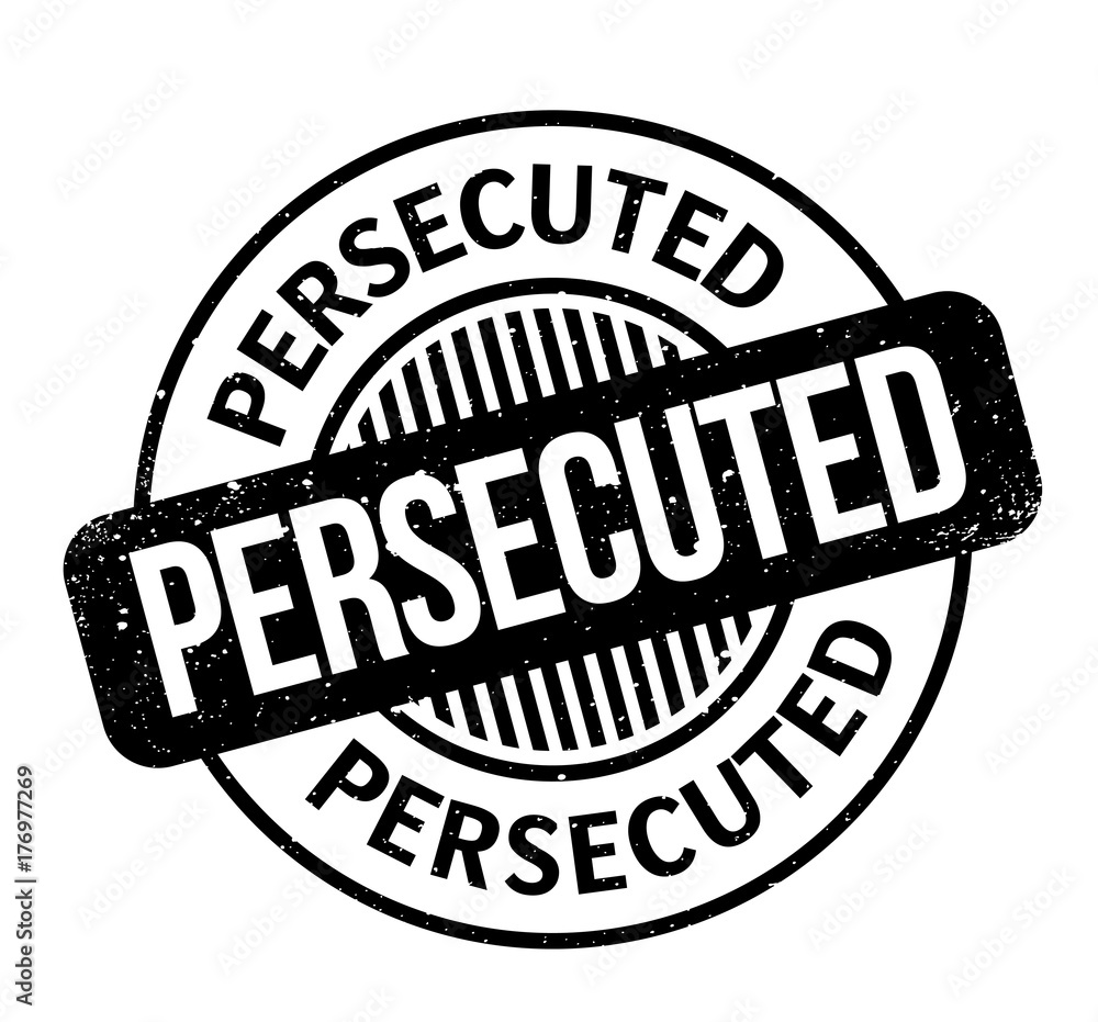 Persecuted rubber stamp. Grunge design with dust scratches. Effects can be easily removed for a clean, crisp look. Color is easily changed. Persecuted rubber stamp. Grunge design with dust scratches. Effects can be easily removed for a clean, crisp look. Color is easily changed.