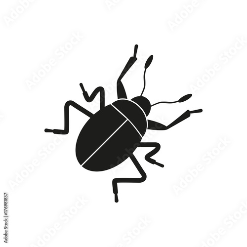 Crawling insect simple icon