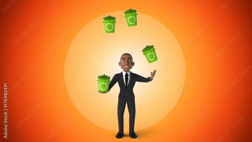 Fun businessman - 3D Animation Fun businessman - 3D Animation