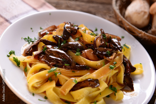 Pasta with porcini mushrooms