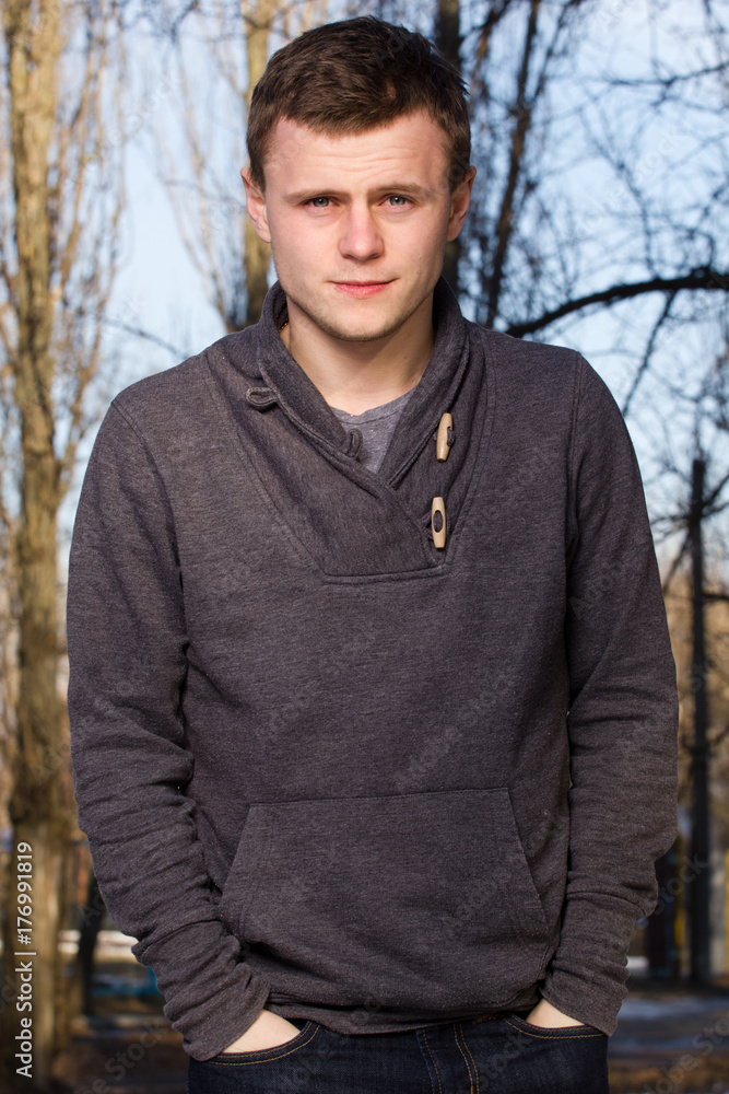 Winter Porter of young man Winter Porter of young man