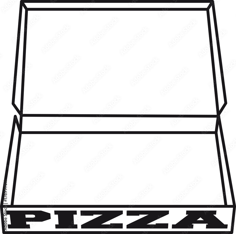 leer hunger aufgegessen pizza lecker schachtel karton fertig lieferrant lieferung