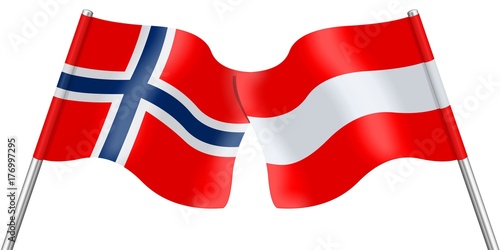 Free Download Flags. Norway and Austria - GFXLoad