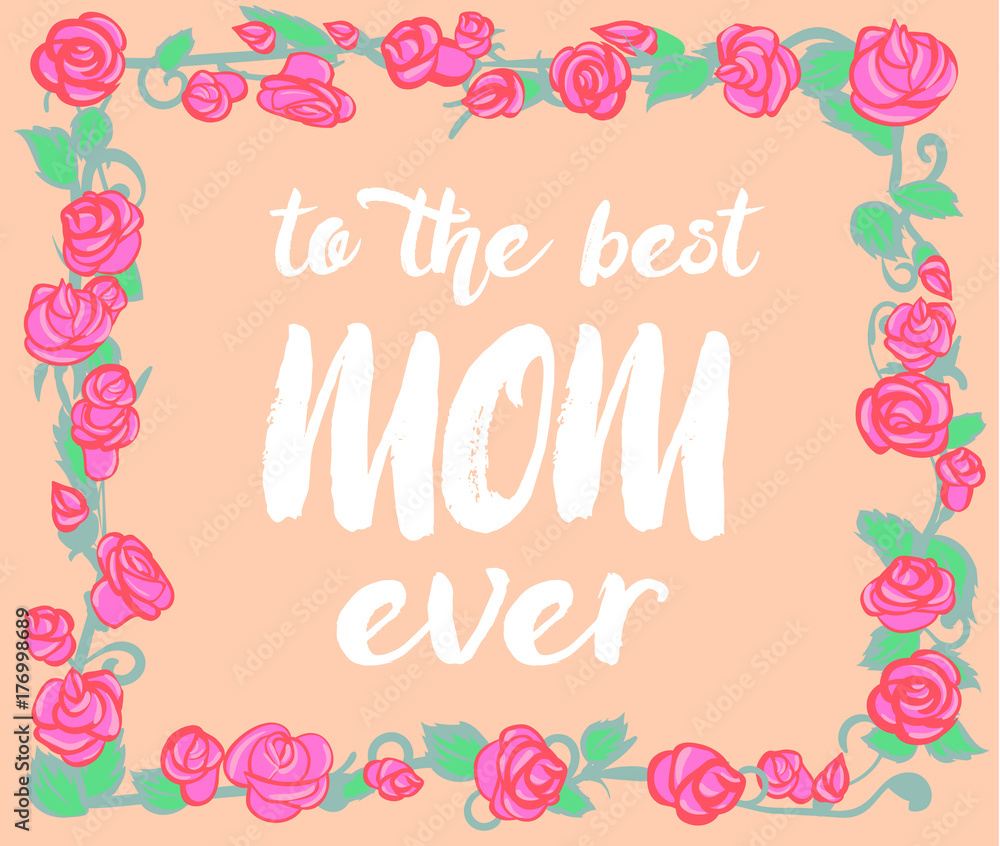 Greeting card to Mother day. Vector illustration. Greeting card to Mother day. Vector illustration.