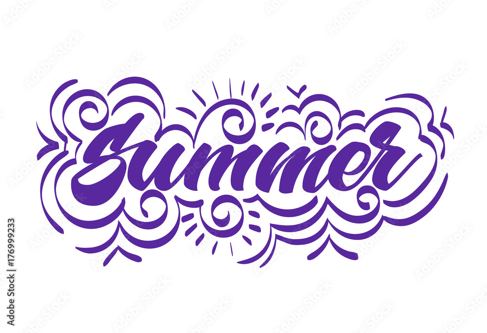 Fototapeta premium Lettering poster. Vector illustration.
