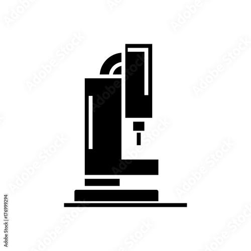laser cutting machine icon, illustration, vector sign on isolated background