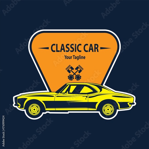 Classic car badge