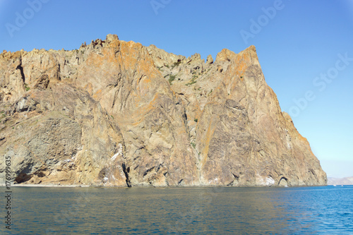 Coastal cliffs of the Crimea.