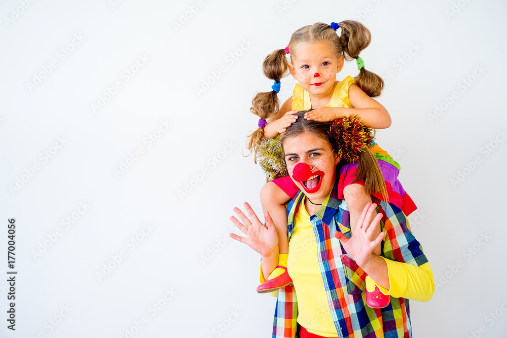A portrait of a clown A portrait of a clown