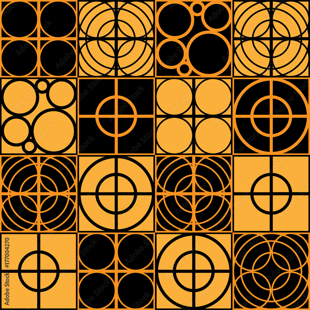 Naklejka premium Geometric Circle Pattern