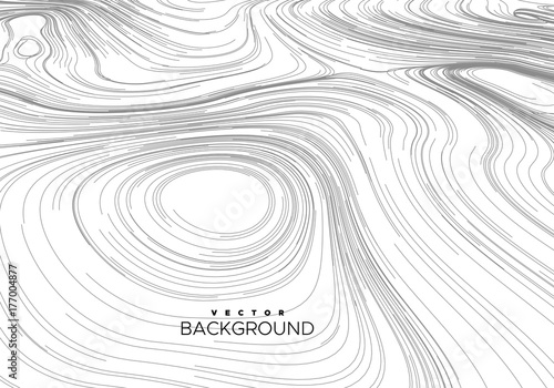 Abstract background with curled linear pattern