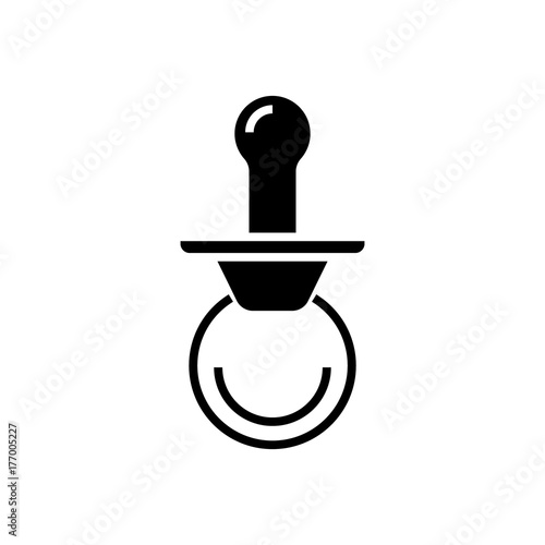 nipple icon, illustration, vector sign on isolated background