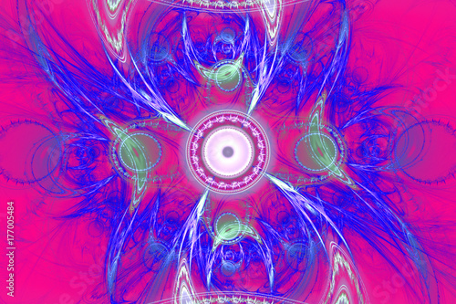 Colorful fractal geometric shapes for every concept