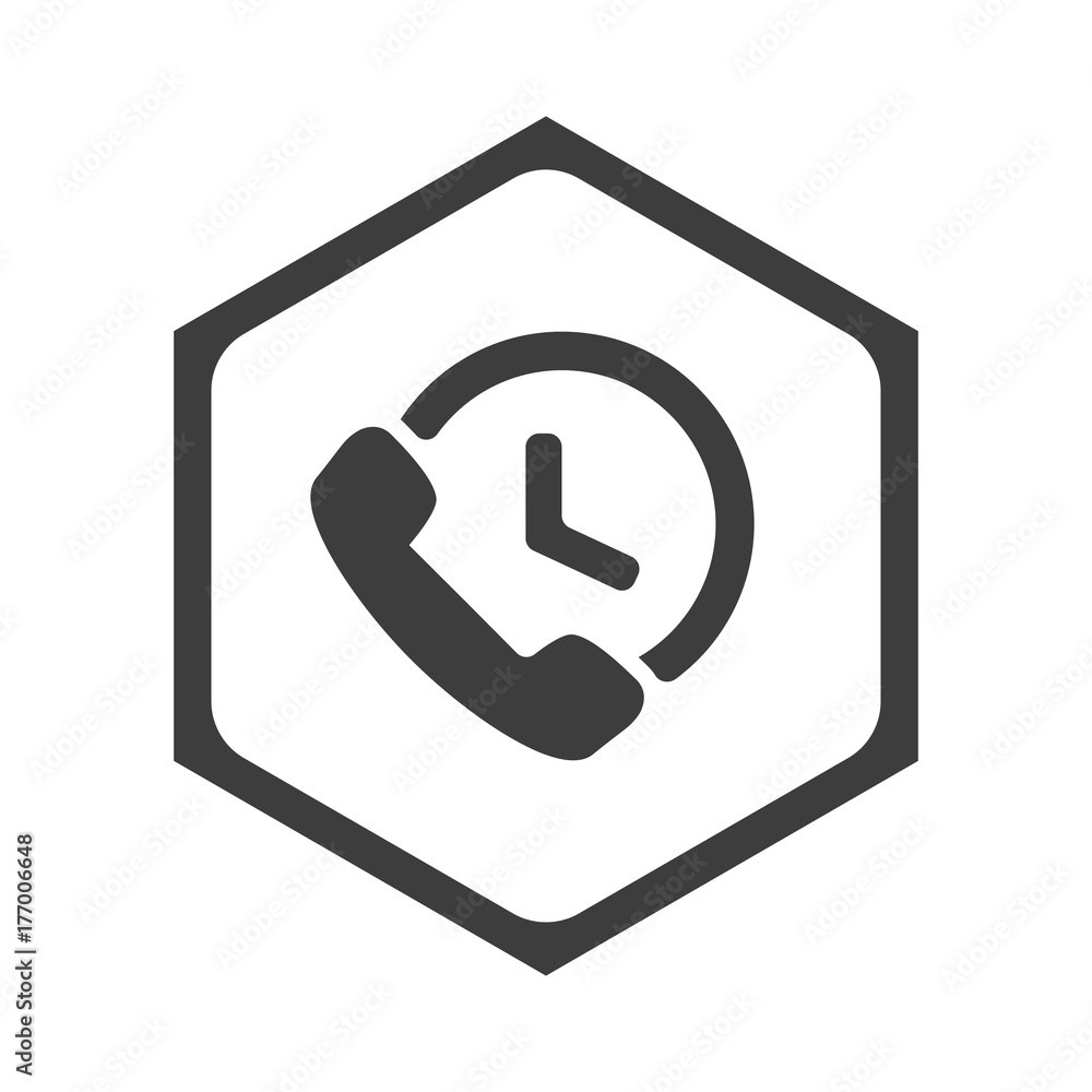 ikona sześciobok z zaokrąglonymi wewnątrz krawędziami