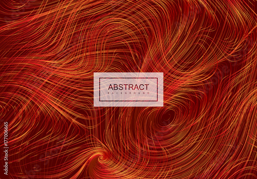 Abstract artistic background with curled lines.