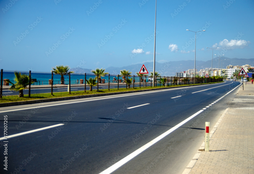 Road by the sea