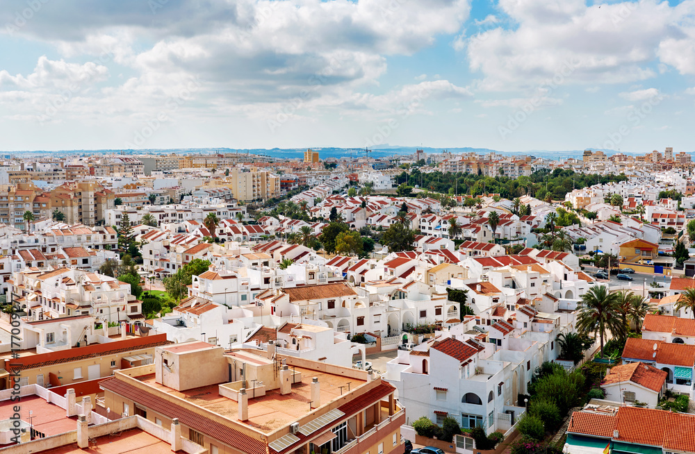 Cityscape of Torrevieja city. Spain