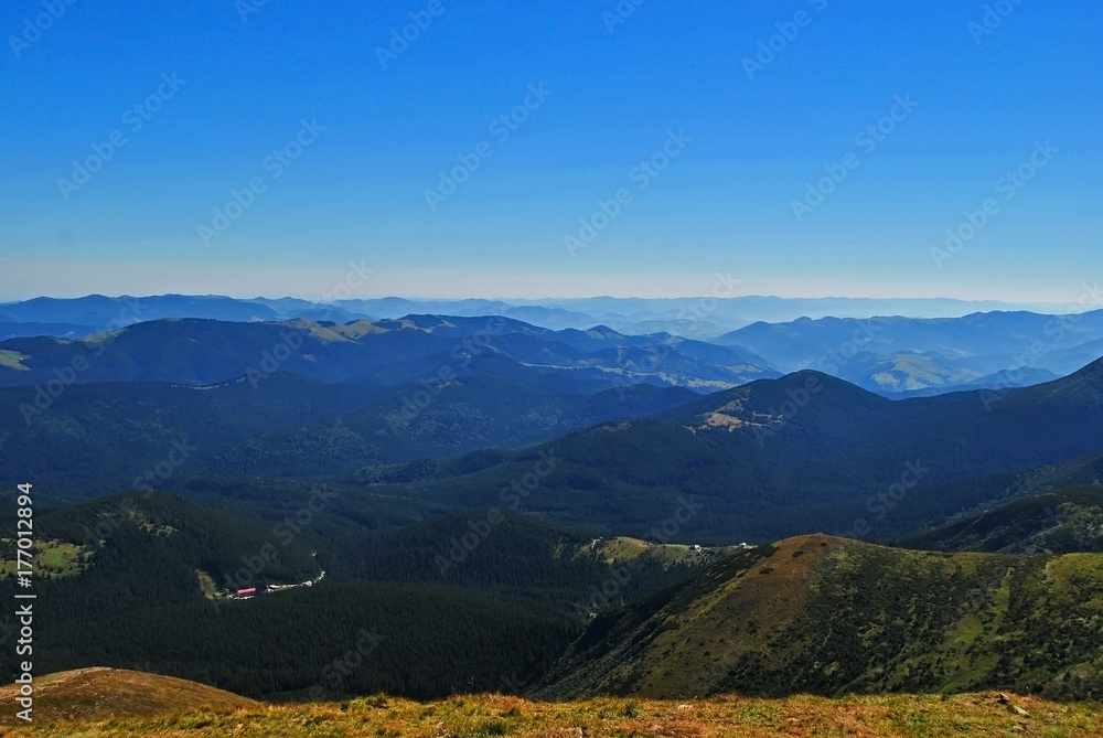 Carpathian Mountains at summer