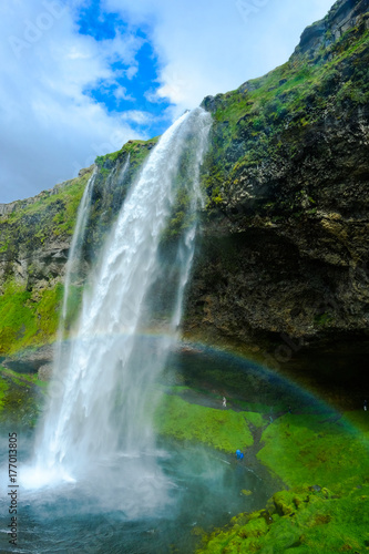 Waterfall, Iceland, tourism