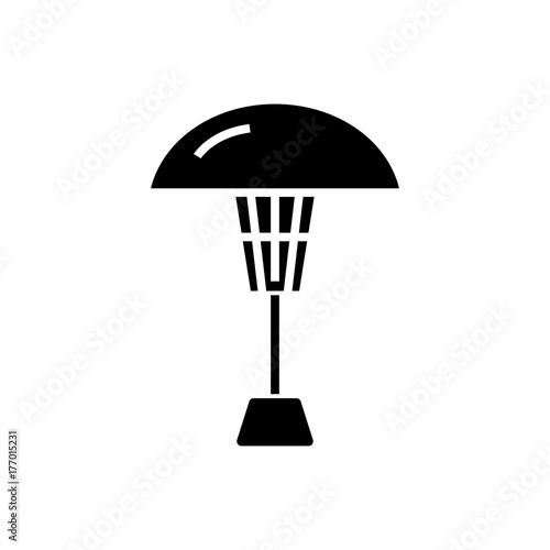 patio heater icon, illustration, vector sign on isolated background