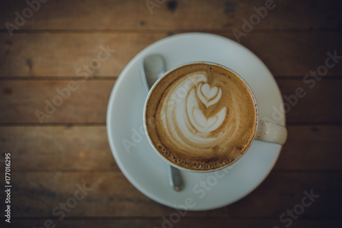 Delicious Hot Latte Art Coffee