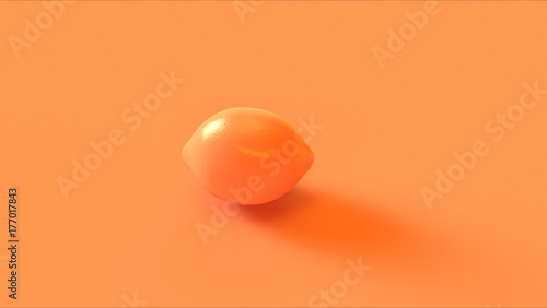 Orange lemon on a orange background © paul