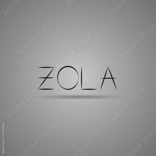  logotype vector design template in grey background