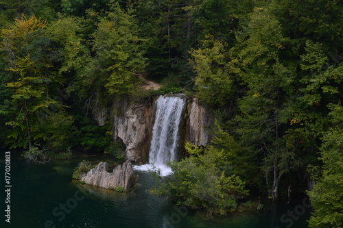 Waterfall in Plitvice national park