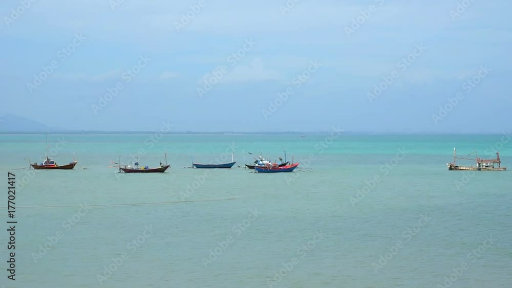 Fishing village & Boat at Chonburi, Thailand Fishing village & Boat at Chonburi, Thailand