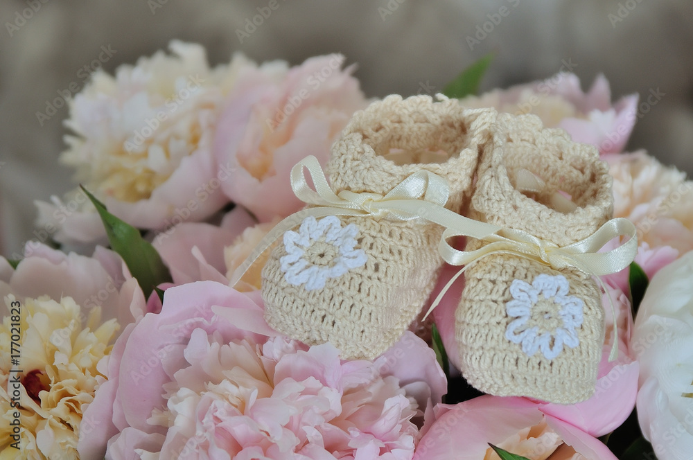 Knitted baby shoes Knitted baby shoes