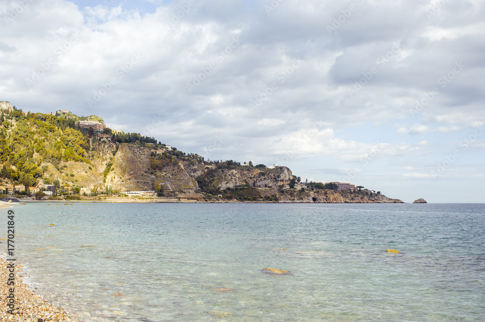 Taormina, coastal landscape of Sicily