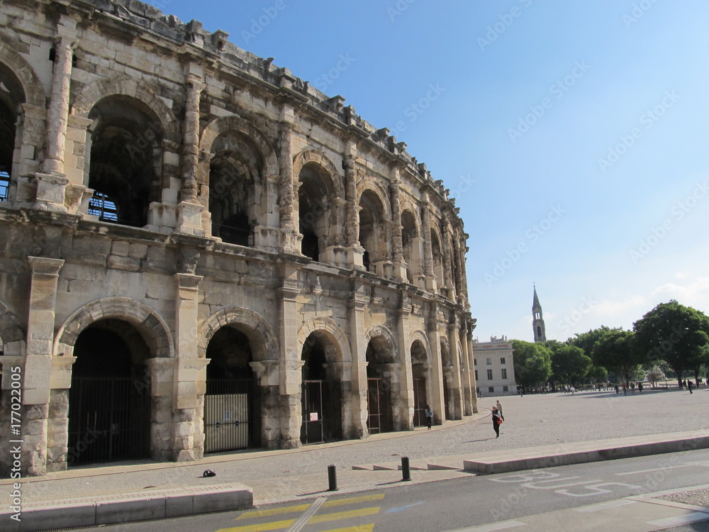 amphitheater in Nimes, France