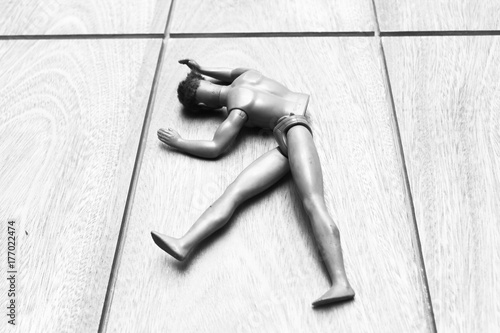 385 Broken Toy in Black and White